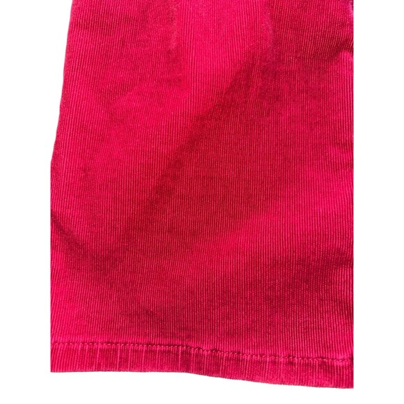 Chaps Womens Corduroy Pants Red Velvet Feel Size 6 Preppy Y2K Style Fall - Picture 9 of 14